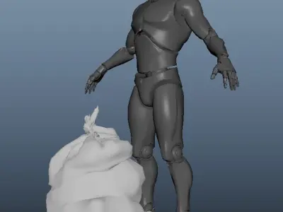 Realistic Low Poly Trash Bag Low-poly 3D model