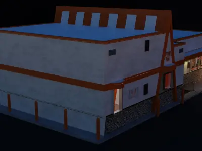 Whataburger Restaurant Building 3D model