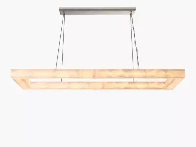 Rivage Rectangular Chandelier 72in 3D model