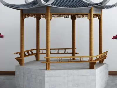 pavilion style Chinese Texture