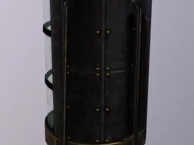 Machine Tank Window Low-poly 3D model