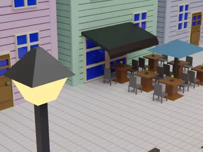 Little houses  Free 3D model