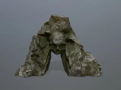 Skull Cave Low-poly 3D model