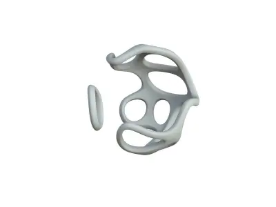 SciFi Cube Object No 22221 Low Poly Shape Texture