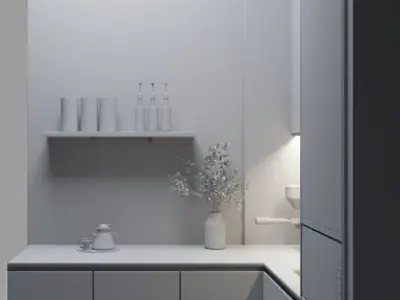 Kitchenette 3D Model 3D model