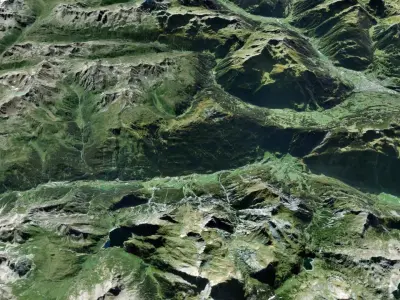 Mountain landscape 3D model