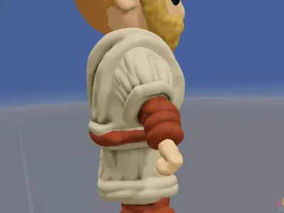 Ewan McGregor   Obi Wan Kenobi   Chibi version 3D model