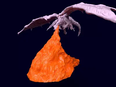 Elden Ring Bayle the Dread lamp Dragon Lamp 3D print model