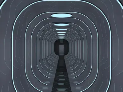  Sci Fi Tunnel 3D model