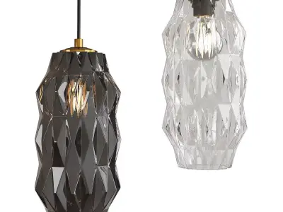 Mimo Faceted Pendant Light Low-poly 3D model