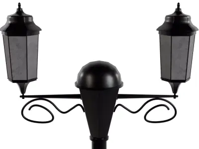 Street Lamp V2 Low-poly 3D model