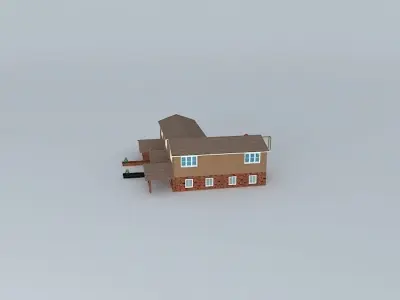 RANCH STYLE COUNTRY HOME 3D model