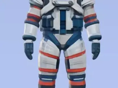 Lowpoly astronaut 3D model