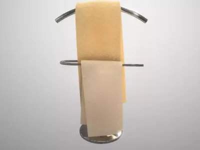 Towel holder Free low-poly 3D model