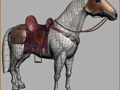 Horse for Heroes Light Version Low-poly 3D model