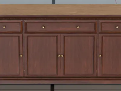 Dresser 2 PBR sideboard 3D model