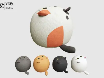 The five Michis Low-poly 3D model