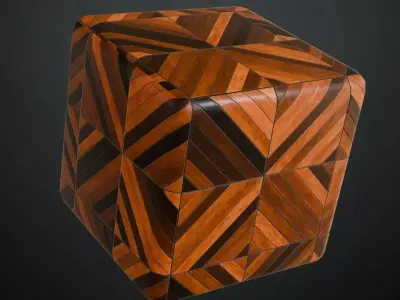 Interlocking Multi-Toned Wood Parquet Texture