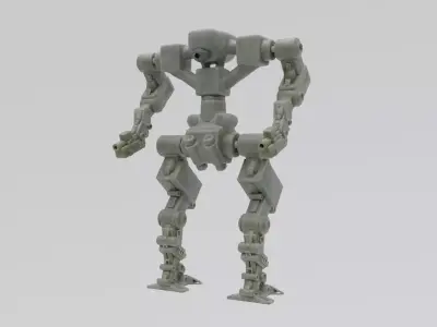 Mecha - Prototype 006 Low-poly 3D model