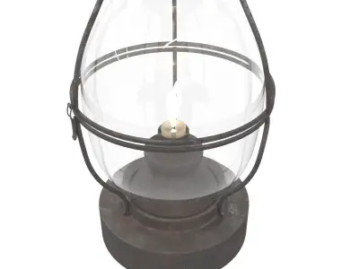 Old Lamp 4 3D model