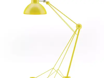 Large Yellow Floor Lamp 3D model