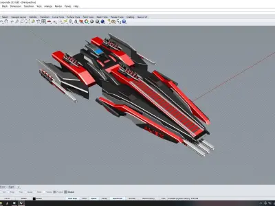 Apocrypha Cruiser Model Space ship 3D model