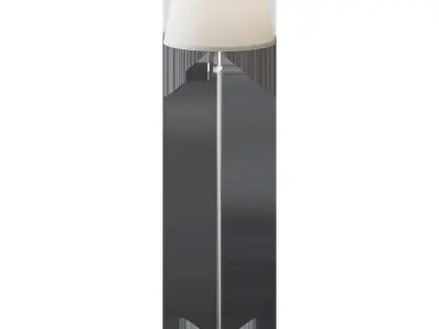  NYFORS Floor lamp nickel-plated white 3D model