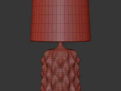 Baobab Lamp Low-poly 3D model