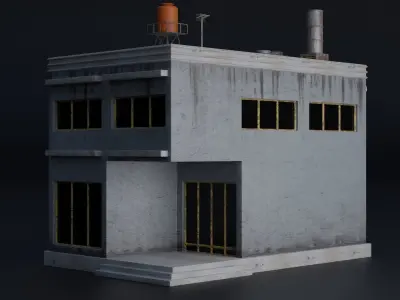 BUILDING URBAN AREA HONGKONG JAPAN CHINA ASIAN 02 Low-poly 3D model