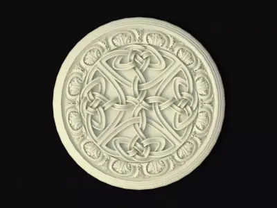rosette celtic medallion 3D model
