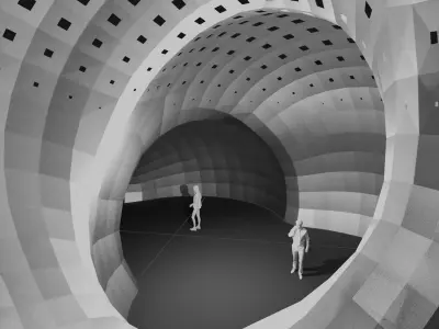 Simple Universal Organic Blob Sculpture Low-poly 3D model