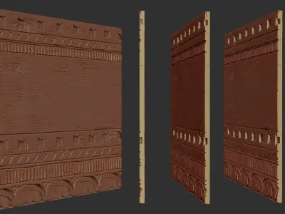 Hand Carved Style Cabinet Door Cnc Carving 3D print model
