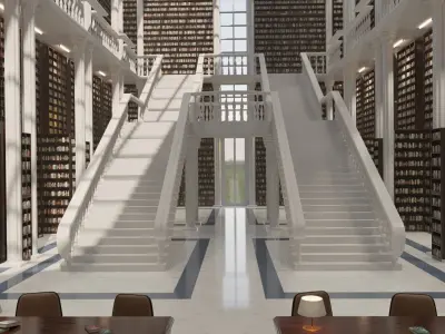 Grand European Library 3D model