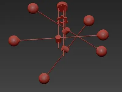 Bullarum Si 6 Chandelier 3D model