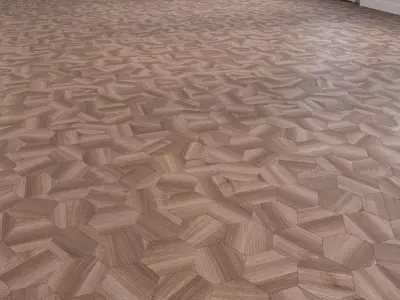 Parquet - Laminate - Wooden floor 2 in 1 Low-poly 3D model 75