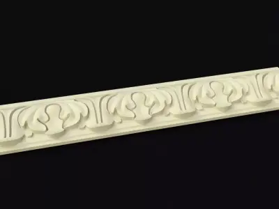baguette decorative molding 3D model