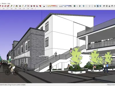Sketchup Shopping Center E1 3D model