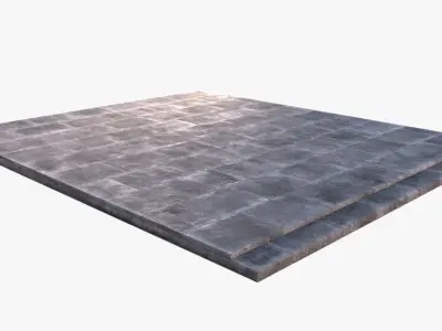 Floor0001 concrete slab Low-poly 3D model