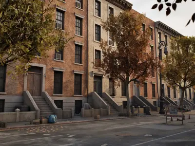 Suburbs City Pack Low-poly 3D model