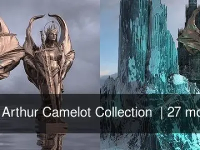 King Arthur Camelot Collection  3D Model Pack