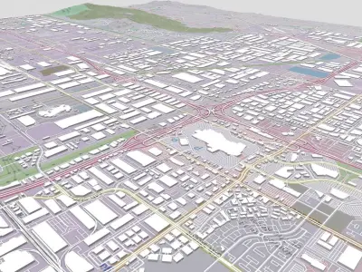 California Commerce centre Ontario USA 3D model