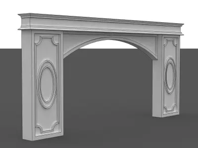 Modern Entry Arch 3D model