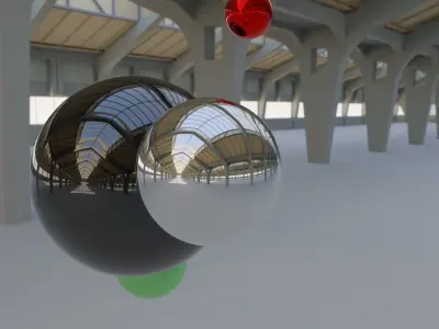 HDRI - Factory Hall Interior Texture