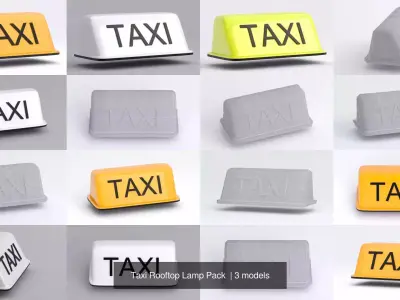 Taxi Rooftop Lamp Pack 