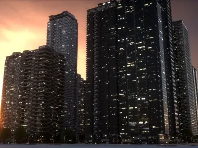 City Block Type B13 3D model