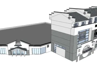 vacation spot-Resort-Fashion Leisure Hotel-0180 3D model