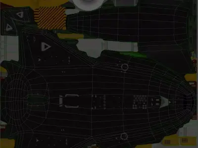 Spaceship Felix Low-poly 3D model