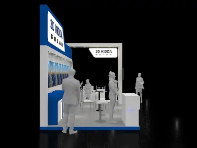 9mtr x 3mtr Exhibition stand 2019 Free 3D model