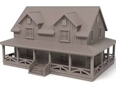 North American house 2 3D print model