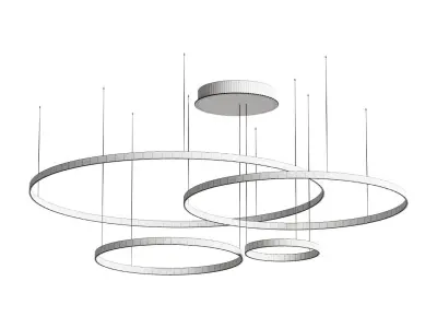Creative Hanging Lamp Dining Room Restaurant Nordic  3D model